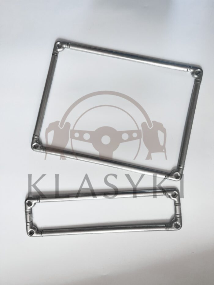 Aluminiowe ramki do tablicy rejestracyjnej Fiat 500