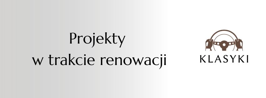 Na tej stronie prezentujemy pojazdy aktualnie znajdujące się w procesie renowacji. Część z nich jest dostępna do zakupu jeszcze przed zakończeniem prac, co pozwala przyszłemu właścicielowi wpływać na finalną specyfikację pojazdu.